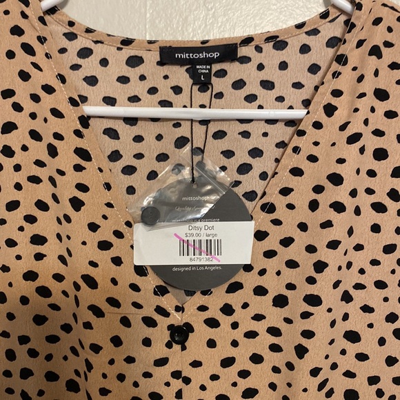 -New Mittoshop Ditsy Dot medium length dress - Picture 5 of 6